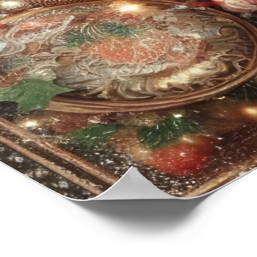 Vintages Santa Poster (Ecke)