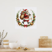 Vintages Santa Poster (Küche)