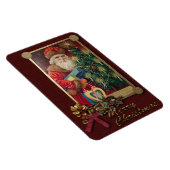 Vintages Santa Premium Magnet (Rechte Seite)