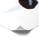 Vintages Santa- und Rentierposter Poster (Ecke)