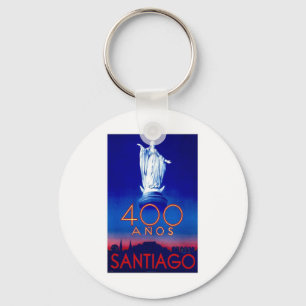 Vintages Santiago Schlüsselanhänger