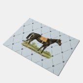 Vintages Sattelpferd Fußmatte (Schrägansicht)