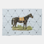 Vintages Sattelpferd Geschirrtuch (Horizontal)