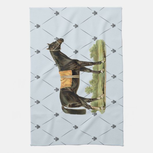 Vintages Sattelpferd Geschirrtuch (Vertikal)