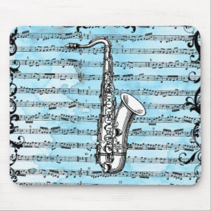 Vintages Saxaphone Mousepad