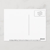 Vintages Scannen-Fi-Comic - Sternchen Postkarte (Rückseite)