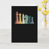 Vintages Schach-T-Shirt Retro-Schachdesign - Schac Karte (Gelbe Blume)