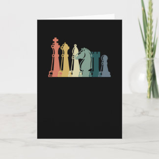 Vintages Schach-T-Shirt Retro-Schachdesign - Schac Karte