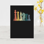 Vintages Schach-T-Shirt Retro-Schachdesign - Schac Karte (Gelbe Blume)