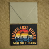 Vintages Schach verliert nie Zitat Postkarte