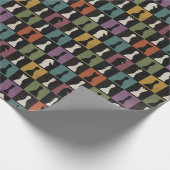 Vintages Schachbrett Geschenkpapier (Ecke)