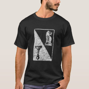 Vintages Schachkarten-Checkmate-Player-Mainboard - T-Shirt