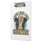 Vintages Schachmatt-Zitat Klemmbrett (Links)