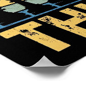 Vintages Schachspiel - "Denken" Inspirierend Poster (Ecke)