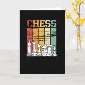 Vintages Schachspiel Karte (Gelbe Blume)