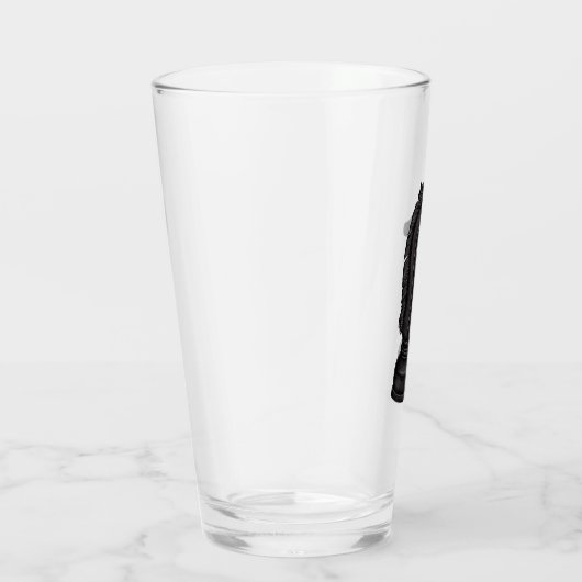 Vintages Schachstück Glas (Rechts)