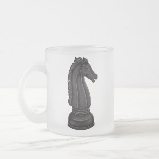 Vintages Schachstück Mattglastasse (Links)