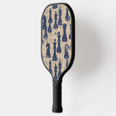 Vintages Schachstück Pickleball Schläger (Links)