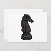Vintages Schachstück Postkarte (Vorne/Hinten)
