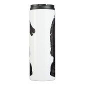 Vintages Schachstück Thermosbecher (Rückseite)