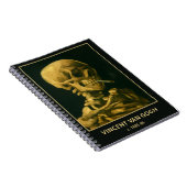 Vintages Schädelrauchen - Einzigartiger Van Gogh I Notizblock (Rechte Seite)