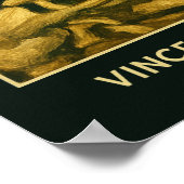 Vintages Schädelrauchen - Einzigartiger Van Gogh I Poster (Ecke)
