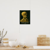 Vintages Schädelrauchen - Einzigartiger Van Gogh I Poster (Küche)