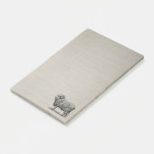 Vintages Schaf Post-it Klebezettel (angewinkelt)