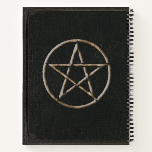 Vintages Schattenbuch Notizbuch (Rückseite)