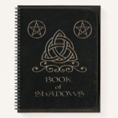 Vintages Schattenbuch Notizbuch (Vorderseite)