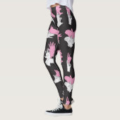 Vintages Schattenhandmuster-Design Leggings (Links)