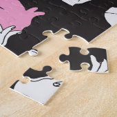 Vintages Schattenhandmuster-Design Puzzle (Seite)