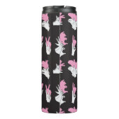 Vintages Schattenhandmuster-Design Thermosbecher (Rückseite)