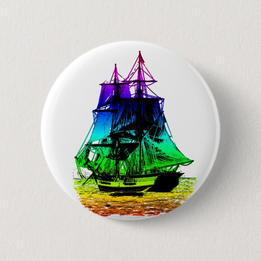 Vintages Schiff Button (Vorderseite)