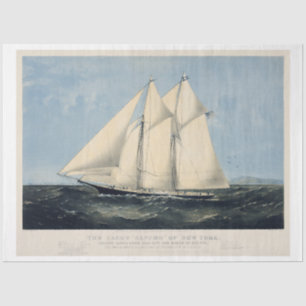 Vintages Schiff der Schifffahrt Ephemera Decoupage Seidenpapier