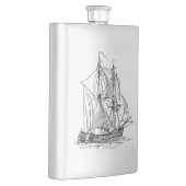 Vintages Schiff Flachmann (Rechts)