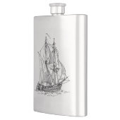 Vintages Schiff Flachmann (Links)