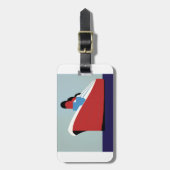 Vintages Schiff Gepäckanhänger (Vorderseite vertikal)