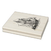 Vintages Schiff Gummistempel (Stempel)