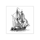 Vintages Schiff Gummistempel (Prägung)