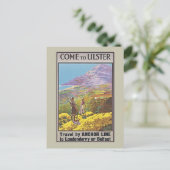 Vintages Schiff in Nordirland Postkarte (Stehend Vorderseite)