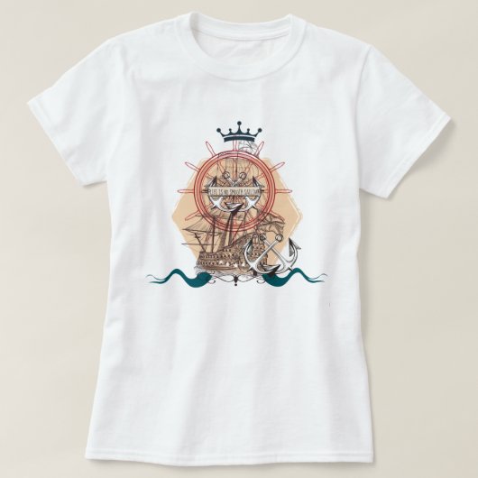 Vintages Schiff T-Shirt (Design vorne)