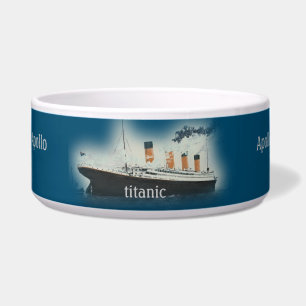 Vintages Schiff Titanic Marine Blue Ocean Liner Sh Napf