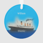 Vintages Schiff Titanic Ocean Liner Ornament (Rückseite)