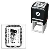 Vintages Schiff und Bahnreise Permastempel (Beispiel)