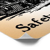 Vintages Schiff und Bahnreise Poster (Ecke)