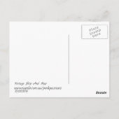 Vintages Schiff und Karte (Rückseite)