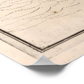 Vintages Schifffahrtsdiagramm (1693) Poster (Ecke)