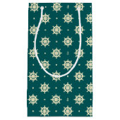 Vintages Schiffs-Rad-Muster Kleine Geschenktüte (Vorderseite)