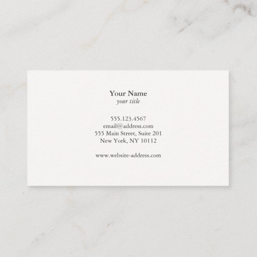 Vintages Schiffsanlegergeschäft Visitenkarte (Rückseite)